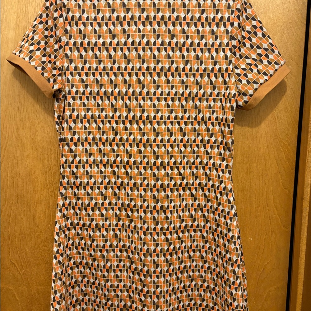 Geometric Patterned Button-Up Dress - image 2
